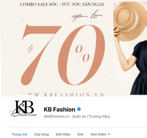 kb fashion dịch vụ xác minh tích xanh