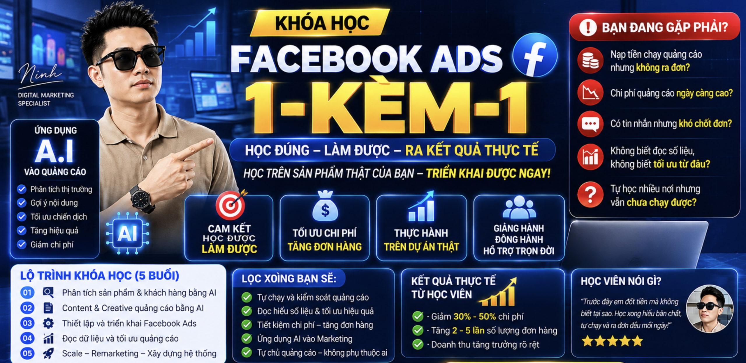 khoá học quảng cáo facebook kết hợp ai